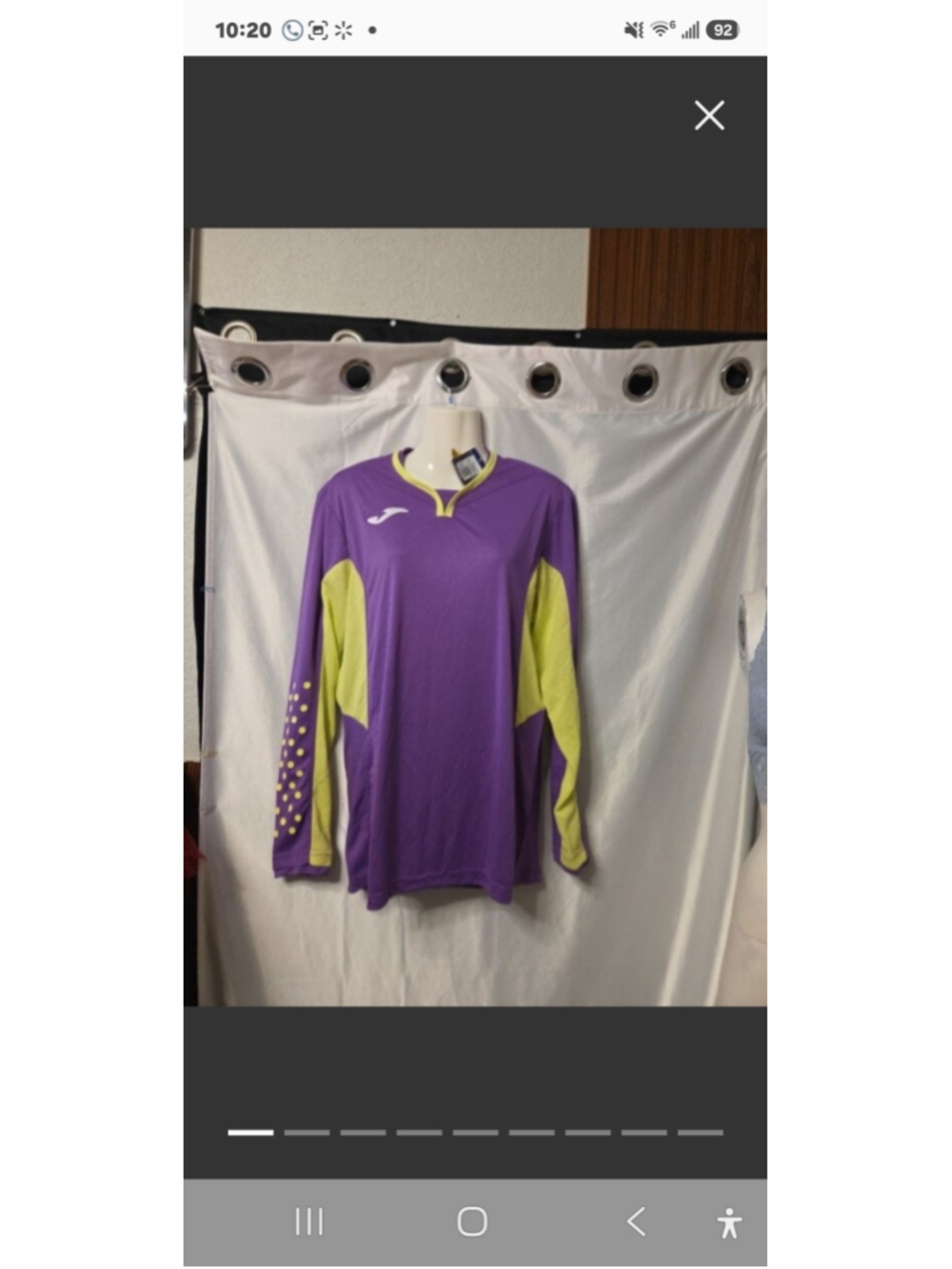 Men's Joma Soccer Jersey and Shorts Set - Purple/Yellow - Size M